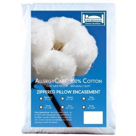 AllergyCare™ Cotton Pillow Protector - Queen 21" x 31"