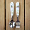 Nagao Children's Spoon and Fork Set, 5.4 inches (13.8 cm),