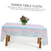 CHILDWEET Birthday Party Tablecloth Mermaid Pattern Easy to Use Disposable