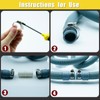 2m Universal Drain Hose Extension Kit with Connector and Clamps,