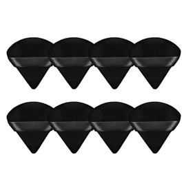 8 piezas triangulares en polvo de cara suave triangular, maquillaje de terciopelo y base cosmética, licuadora de esponja para maquillaje