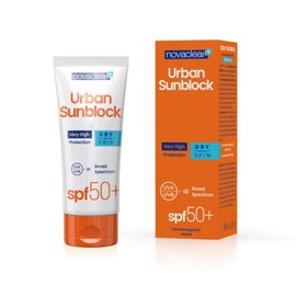 Novaclear SPF 50+ Face Cream for Dry Skin with SPF Sun Burning Cream with Sunscreen 40 ml Cream Against UVA, UVB, IR Rays, High Sun Protection by Equalan Pharma.