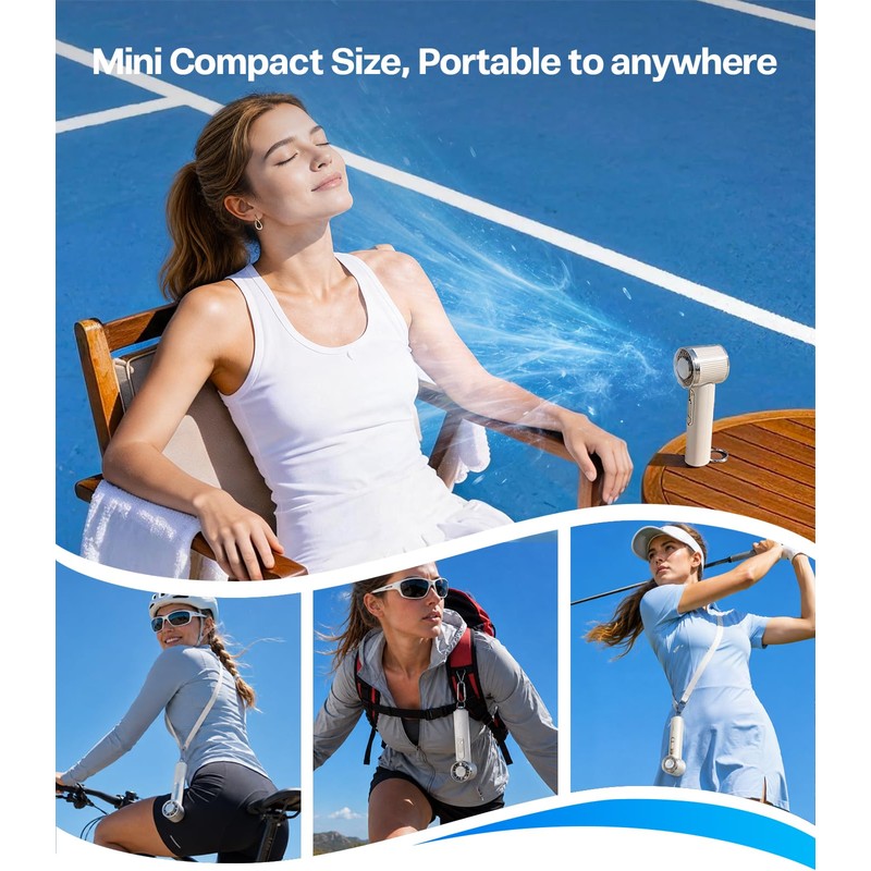 TORRAS COOLiFY Iva Go 2026 Handheld Fan with Ice Cooler,