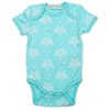 Organic Cotton Summer Short-Sleeve Onesie - Palms and Pineapples in