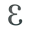 Large Bold 5" Aged Bronze Metal Flush House Address Numbers,