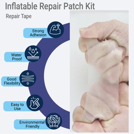 3 in x 7 ft Roll TPU Pool Patch Repair Kit for Air Mattress, Swimming Pool, Bounce House, Tent, Canvas, Canopy, Pool Floats, Tubes Air Bed and Inflatable Toys