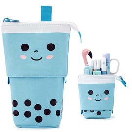 HIQE-FL Pencil Case Zip, Pencil Case Girls Teenagers, Student Pencil Case, Stand Pencil Holder, Telescopic Pencil Case, T, Modern