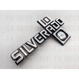 Aftermarket Products 2Pc Fits 1981-87 GM Trucks Silverado “10” Fender Emblem Badge 14026451