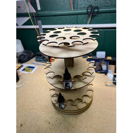 GameCraft Miniatures Rotating Paint Rack - For 22ml Pro Acryl Paints