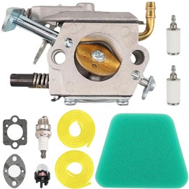 ZAMDOE Carburetor with 530037793 Air Filter for McCulloch 3200 3205 3210 3214 3216 3212 2012 3516 32cc 35cc 38cc CS6MHO35UB24RA Chainsaw, with 530047721 Primer Bulb Spark Plug