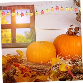 ORFOFE 24pcs Handmade Maple Leaf Hanging Ornaments for Thanksgiving Decor Mixed Pendants for Home and Restaurant Decoration Versatile Fall Decorations for Craft Projects