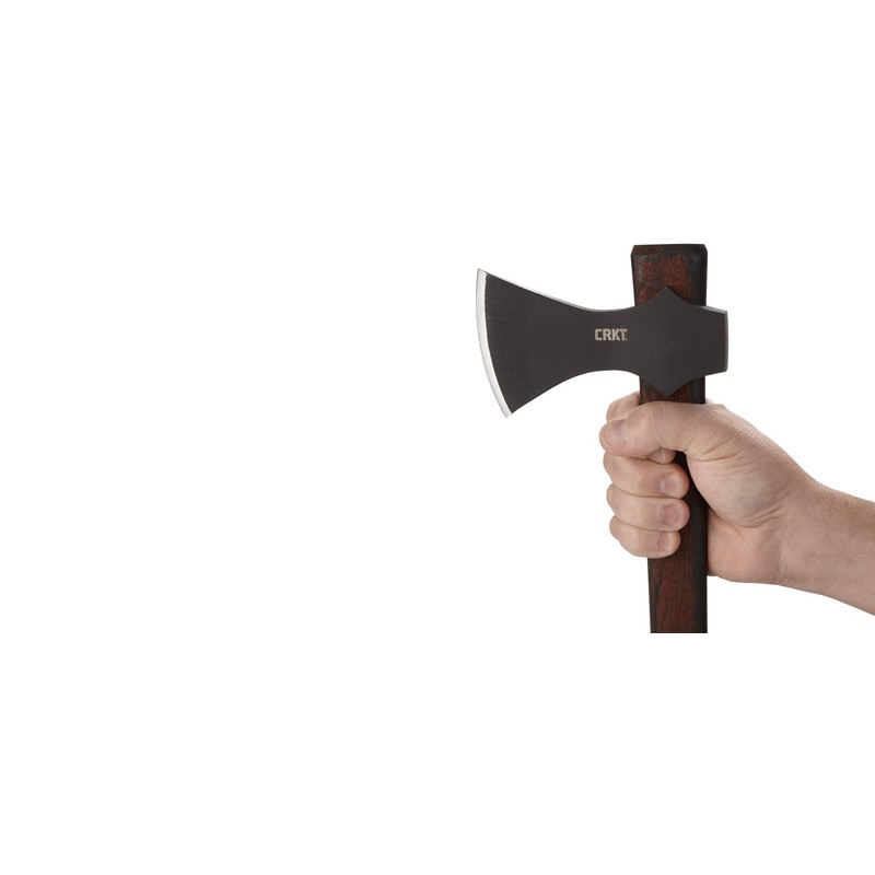 CRKT Freya Axe: Two Handed Outdoor Axe, Forged 1055 Carbon