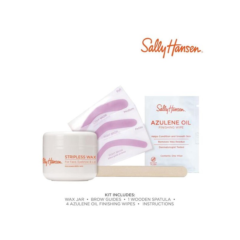 Sally Hansen 얼굴, 눈썹, 입술용 샐리 핸슨 스트라이프리스 왁스 키트