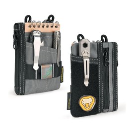 VIPERADE VE18-S Small EDC Bag Mini EDC Pocket Pouch Tool Organiser, Small EDC Organiser Tool Bag with 6 Pockets, EDC Organiser Bag for Men, Small Multitool Pockets Organiser - Grey