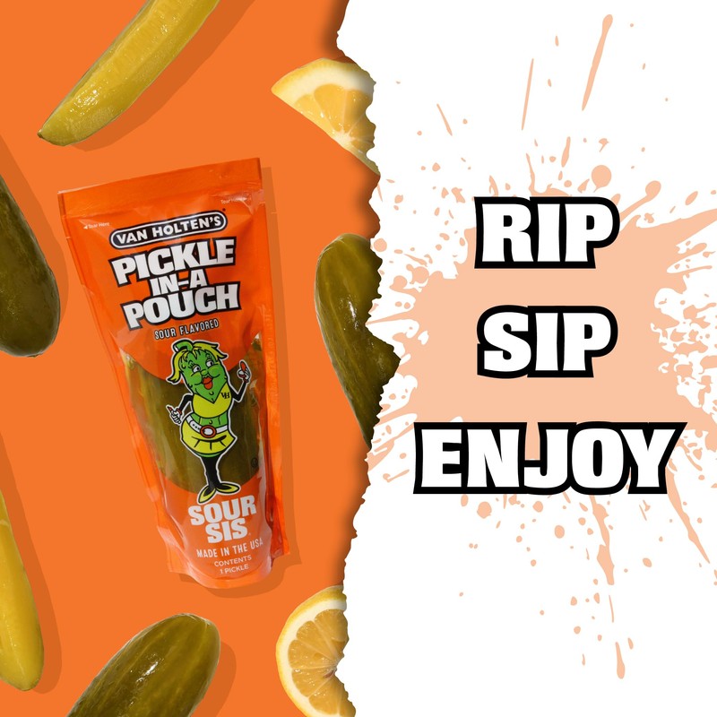 Van Holten's Pickles - Sour Sis Pickle-In-A-Pouch - 12 Pack