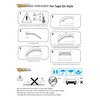 Kucaruce 94512 Side Window Visor Wind Vent Deflector fit for