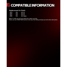 Torchbeam Premium Struts Shock Absorber Assembly for Ford Flex 2010-2011, Front Left Right Complete Unit with Spring & Mount, OEM Replacement, Smooth Ride, Easy Bolt-On Installation 272534/272535