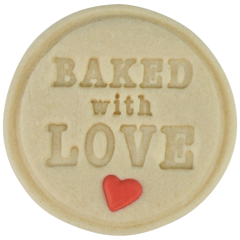 R&M International 0412 Baked with Love Pastry and Cookie Stamper,