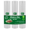 3 Rollos Sellado Alto Vacío [25x500cm] BPA FREE - Bolsas