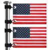 TRINKA 2 Pack Golf Cart American Flag with Elastic Straps,