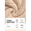 VOGSTART Men's Sherpa Lined Sweatshirt Crew Neck Fleece Pullover Cosy