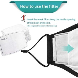 100pcs PM2.5 Activated Carbon Filter for Cloth Mask Ship from USA, 5 Layers Replaceable Anti Haze Filters Paper for Reusable Face Cover Outdoor - Anti Fogging Health Protection