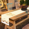 Ramadan Mubarak Table Runner Table Decorations - Frelisiy White and