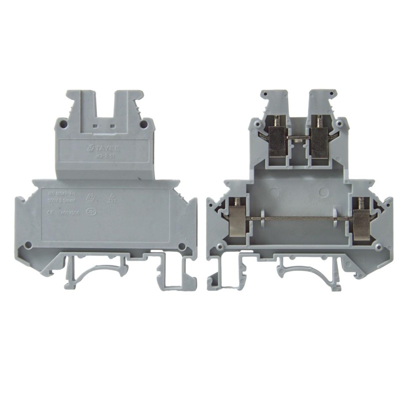 10PCS J42-2.5T DIN Rail Terminal Block Connector Kit with Nylon