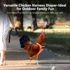 Yesito Chicken Harness Hen Size with 5.5ft Matching Leash –