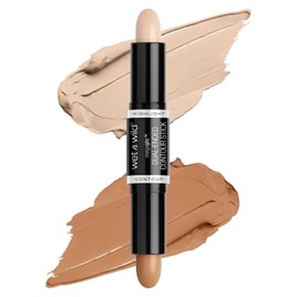 MegaGlo Dual barra de contorno e Iluminador para cara,base multiusos, corrector ojeras, bronzer, contour suave y natural, Bronzer con aplicador en bar