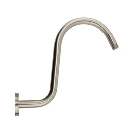 Purelux Goose Neck Shower Arm Water Outlet PJ1202 Made of Stainless Steel, Brushed Nickel Finish Showerhead Extension