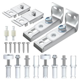 ANCLLO 20PCS Bifold Door Hardware Repair Kit Folding Pocket Door Replacement Parts Set Include Top Bottom Pivots Bracket and Guide Wheel