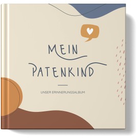 Godchild Book Memory Album: Gift from Godmother / Uncle Gift for Godchild to Fill in and Design - 96 Pages - Christening Gift - by Sophies Kartenwelt