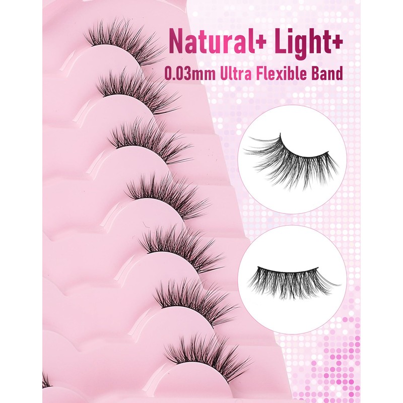 Half Lashes Natural Half Eyelashes Wispy Corner Lashes Cat Eye