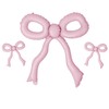 3 Pcs 25 Inch Matte Dusty Pink Bow Balloons Pastel