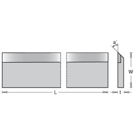 Amana Tool - CTP-130 Carbide Tipped 8 Long x 5/8 Height x 1/8 Wide x 45 Deg Cut Angle