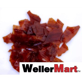 WellerMart Premium Shellac Dewaxed Ruby Shellac Flakes 1/2 lb, or 8 oz, Quality, Antique Restoration