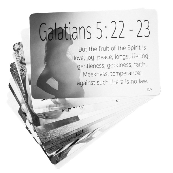 Women’s Scripture Cards (10-Pack) KJV, Inspirational Memorization Bible Verse Cards of Encouragement
