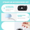MITCHENIFY Silicone Straw Lid Accessories Set Compatible with YETI 30