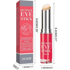 Palo de ojos, Palo de ojos de retinol, Crema de ojos anti envejecimiento para círculos oscuros, Reducir arrugas, Líneas finas, Piel hidratante, 3G / 0.1OZ (2)