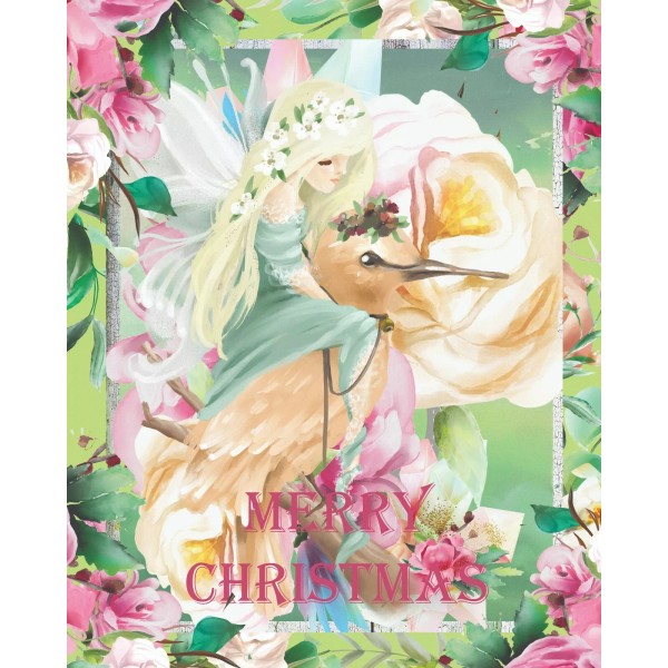 Handmade Christmas Decoupage Rice Paper, Fairy Decoupage Paper Size: 8x10"