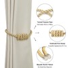 BEL AVENIR Magnetic Curtain Tiebacks, Decorative Drapery Holdbacks Modern Woven