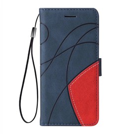 SEAHAI Case for HONOR X7c / HONOR 200 Smart 5G Leather PU Wallet Book Folio Stand View Case, Ultra-thin Shockproof Cover Kickstand with Credit Card Slots/TPU Shell/Magnetic Close - Blue