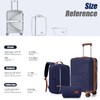 Eeeza Luggage Sets 3 Piece, Suitcases with Wheels, ABS Hard