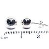 Arranview Jewellery Sterling Silver 8 mm Ball Stud Earrings