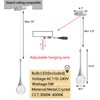 cenzoz Modern Pendant Lights for Kitchen Island LED Dimmable Crystal
