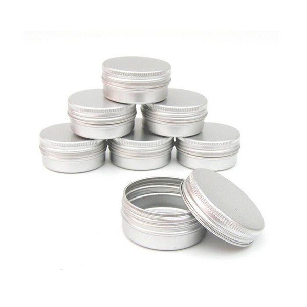 10pcs Aluminum Balm Nail Art Cosmetic Cream Make Up Pot Lip Jar Tin Case Container Screw 30ml Capacity (Empty) for DIY Cosmetics/Beauty Products (30ml)