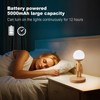 GZAODMCP Robot LED Table Lamp Wooden with Adjustable Arm Rechargeable