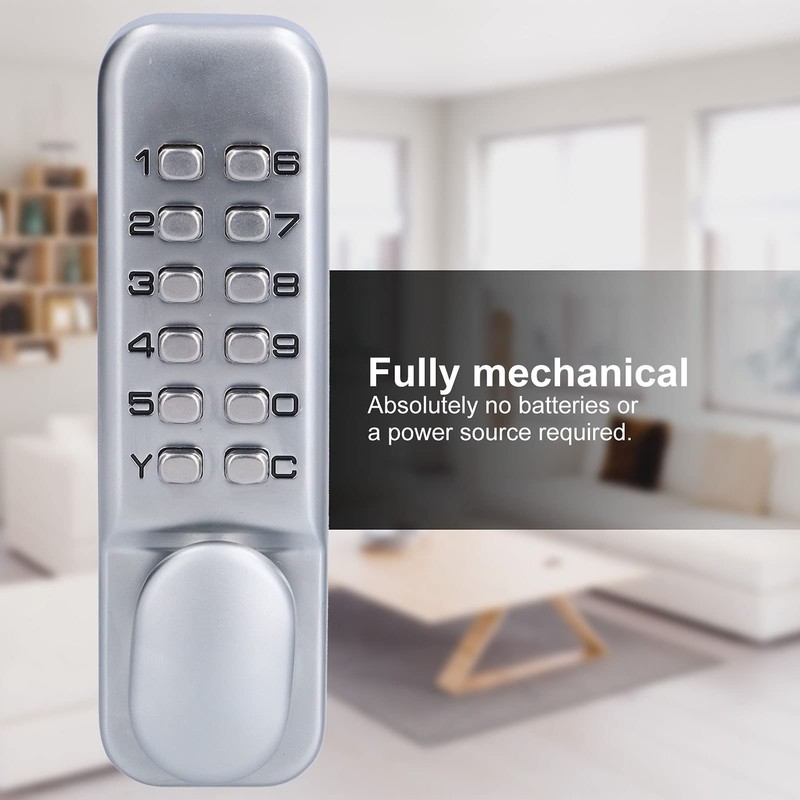 Digital Door Lock Deadbolt, Mechanical Combination Lock, Mechanical Keyless Entry