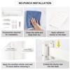 SWAWIS Clothes Airer White Wall Mounted Clothes Rail 90 cm